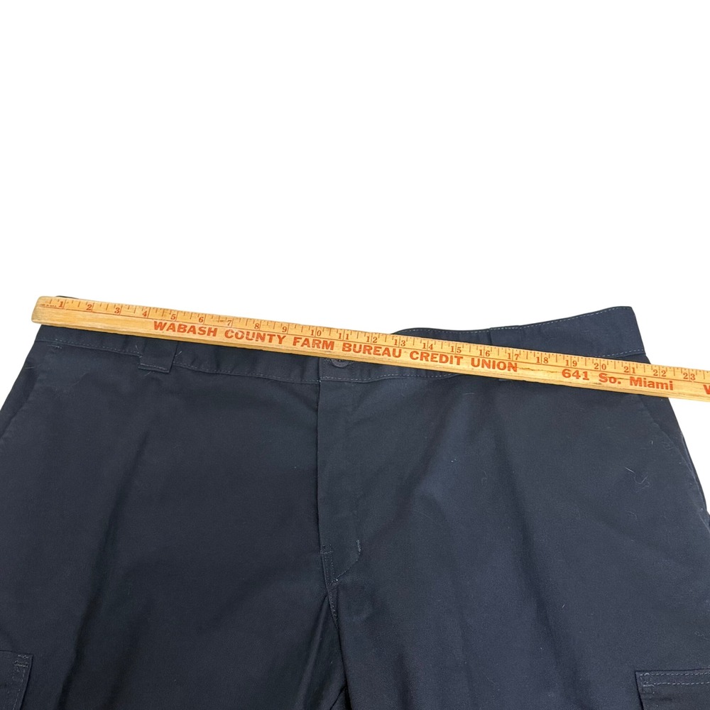 Dickies Mens 44 Regular Straight Flex Cargo Pants Dark Navy Blue Workwear - Picture 3 of 9